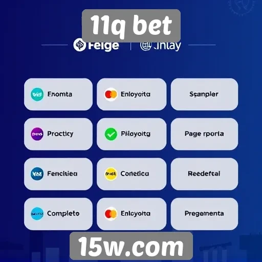 Métodos de pagamento aceitos no 11q bet